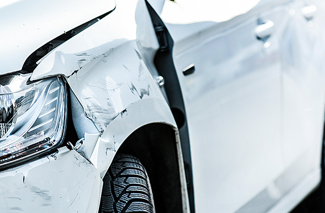 複数パネル損傷の例