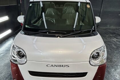 DAIHATSUムーブキャンバスGguardガラスコーティング３層施工