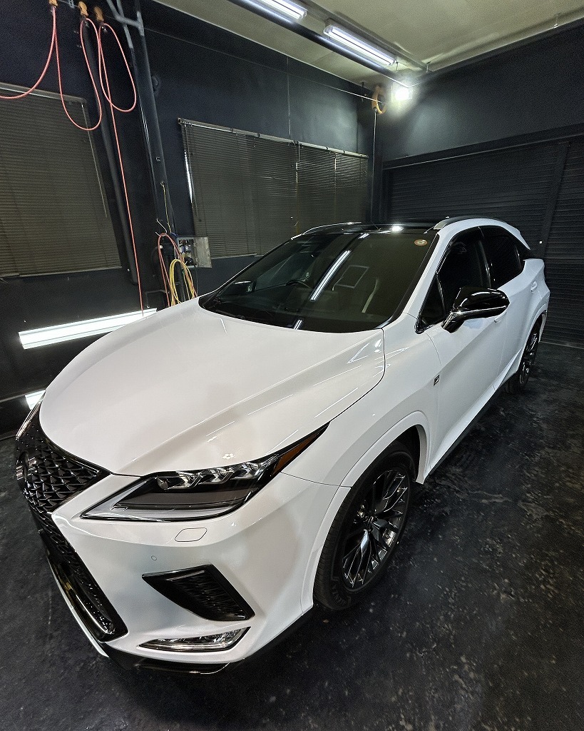 レクサスRX300セラミックコーティングSystemXPROとホイールセラミックコーティング＋ホイールセラミックコーティングSystemXPROを施工