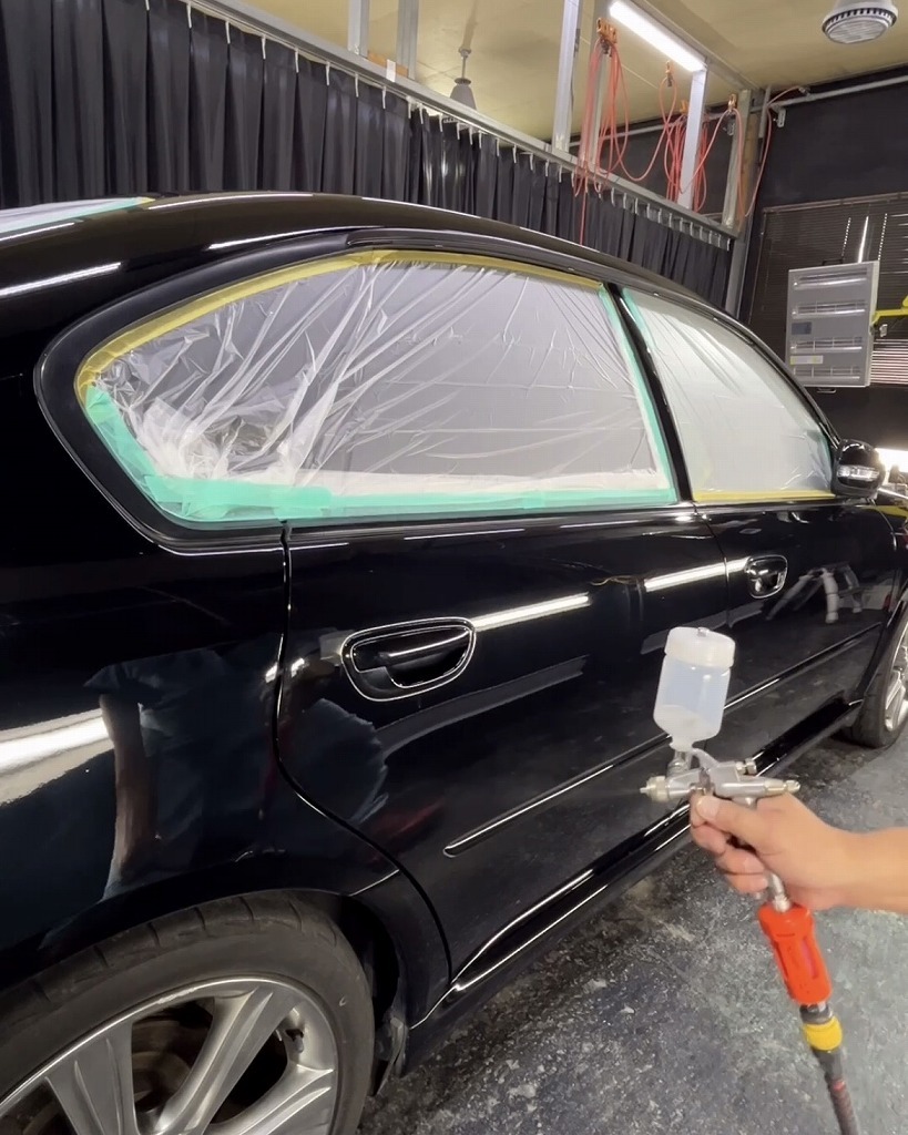 SUBARUレガシーB4Ｇguard１層・２層吹き付けコーティング施工