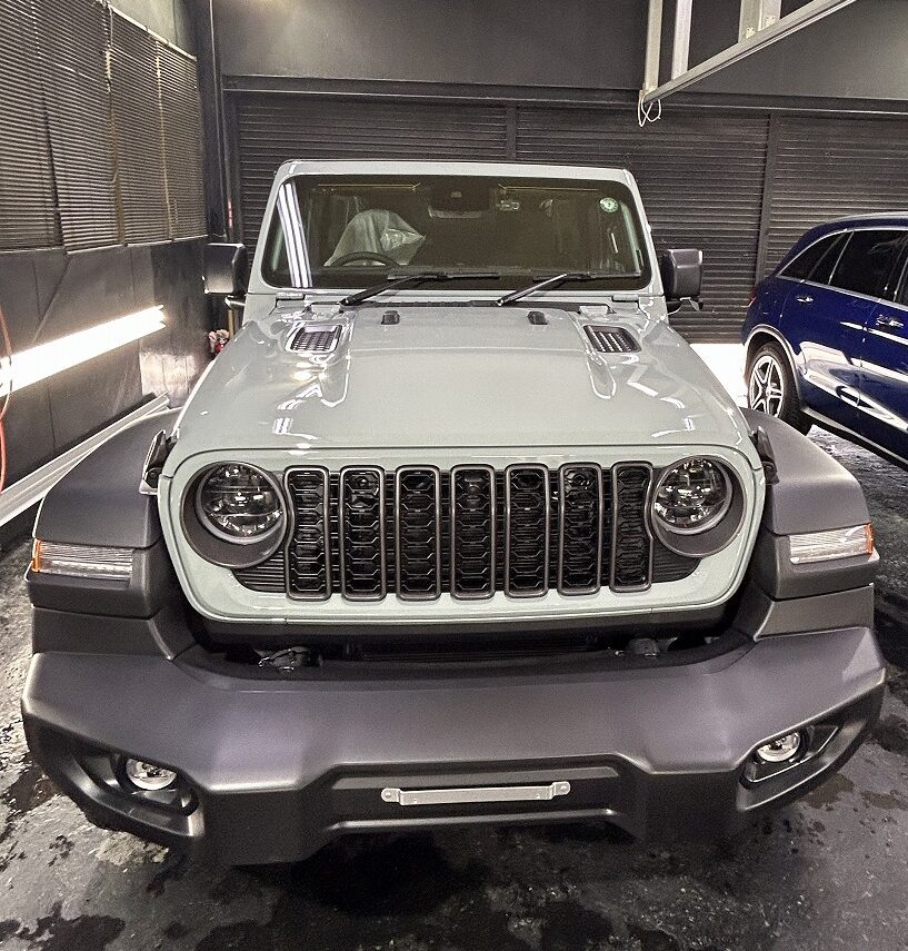 jeepラングラーセラミックコーティングSystemXPRO施工