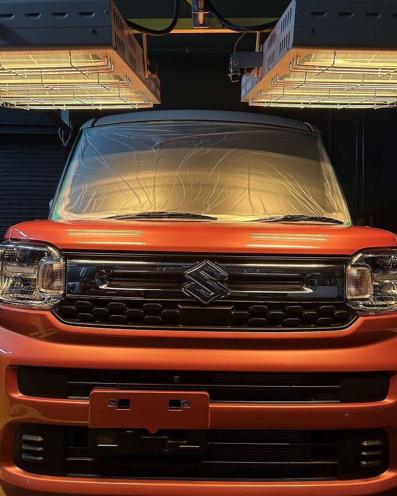 SUZUKIスペーシアＧguardガラスコーティング３層（親水）近赤外線ヒーター乾燥