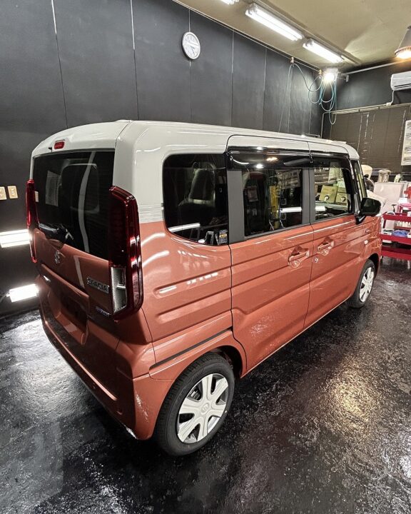 SUZUKIスペーシアGguardガラスコーティング3層(親水)近赤外線ヒーター乾燥