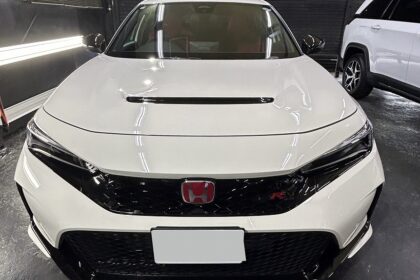 HONDAシビックタイプRＧguardガラスコーティング５層（親水）＋ホイールコーティング
