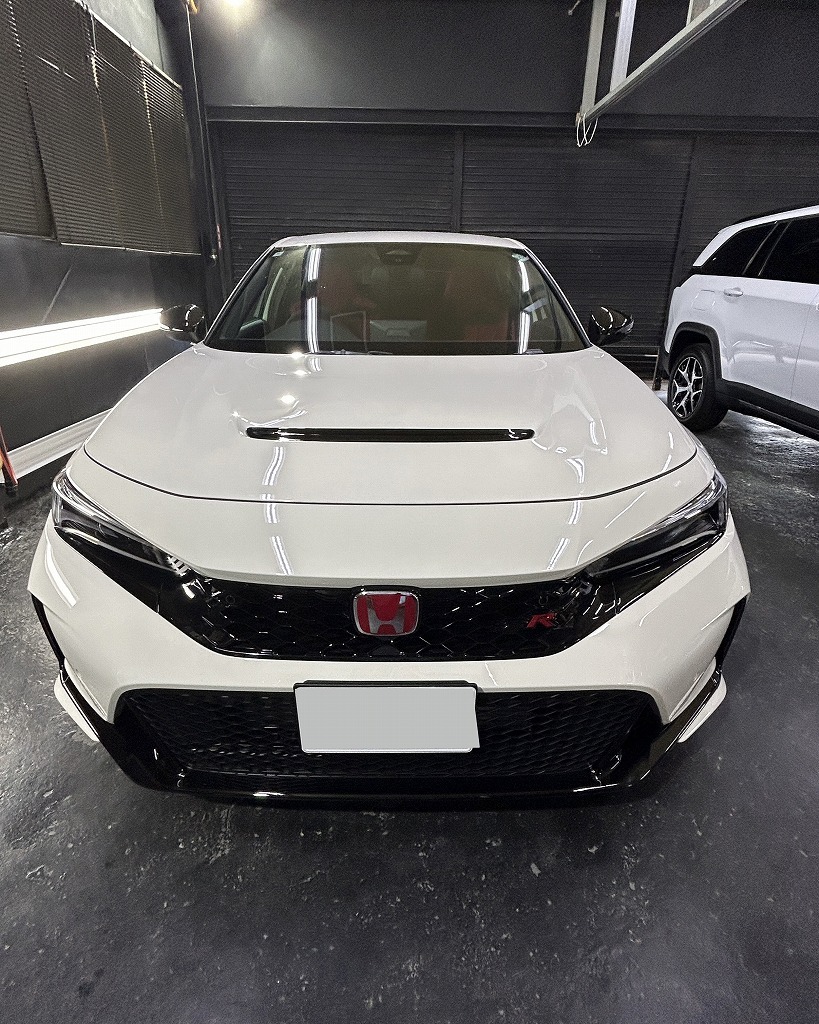 HONDAシビックタイプRGguardガラスコーティング5層(親水)+ホイールコーティング