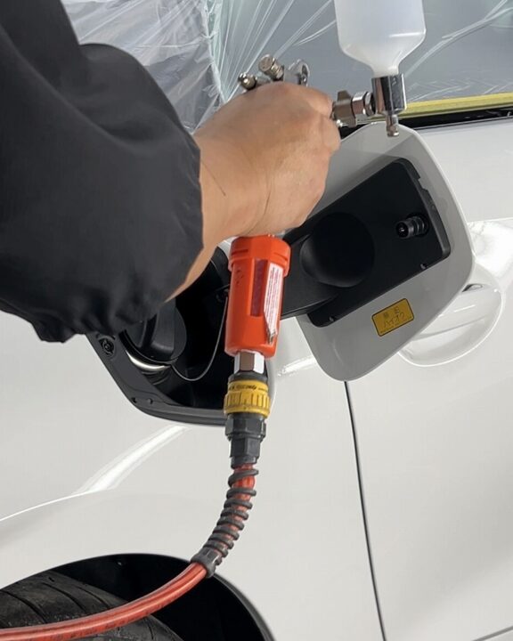 BMW　Z4　Ｇguardガラスコーティング素地部吹き付けコーティング施工