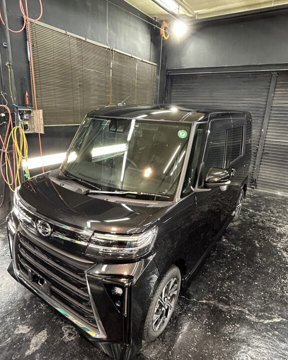 DAIHATSU タントセラミックコーティングSystemX CrystalSSとフロントガラス撥水コーティング施工