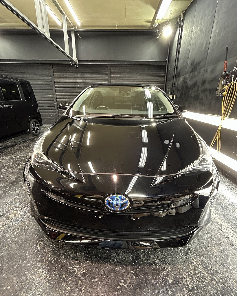 TOYOTAプリウスセラミックコーティングSystemXPRO+全磨き+フロントガラス撥水コーティング