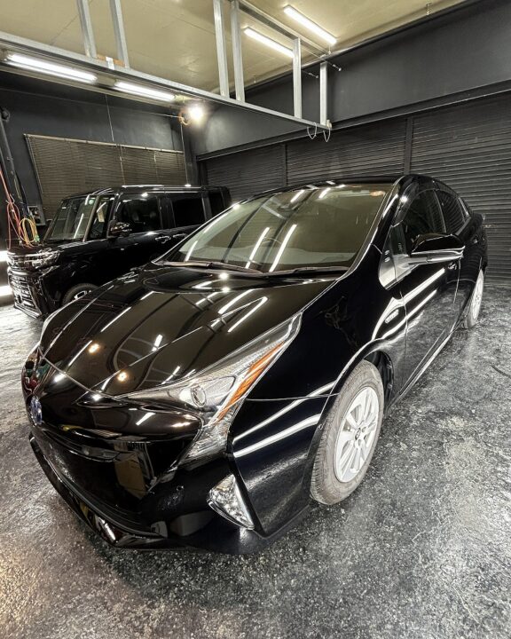 TOYOTAプリウスセラミックコーティングSystemXPRO＋全磨き＋フロントガラス撥水コーティング