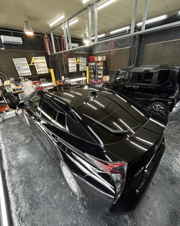 TOYOTAプリウスセラミックコーティングSystemXPRO＋全磨き＋フロントガラス撥水コーティング