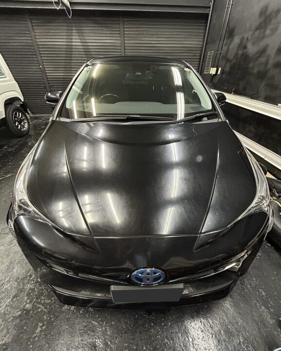 TOYOTAプリウスセラミックコーティングSystemXPRO施工前磨き前状態