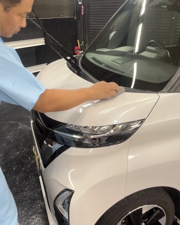 NISSANルークス　セラミックコーティングSystemX　DiamondSS　　 専用プライマー塗布