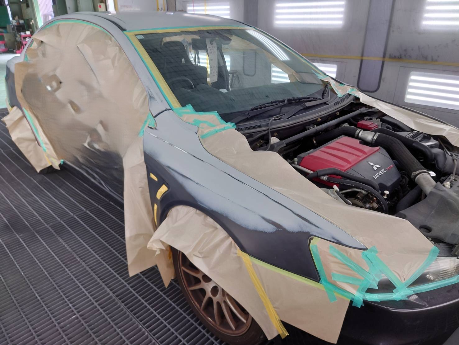 三菱 ランサー エボリューション 全塗装