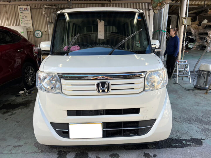 ホンダ Nボックス 車検整備 ブレーキオイルのみ交換
