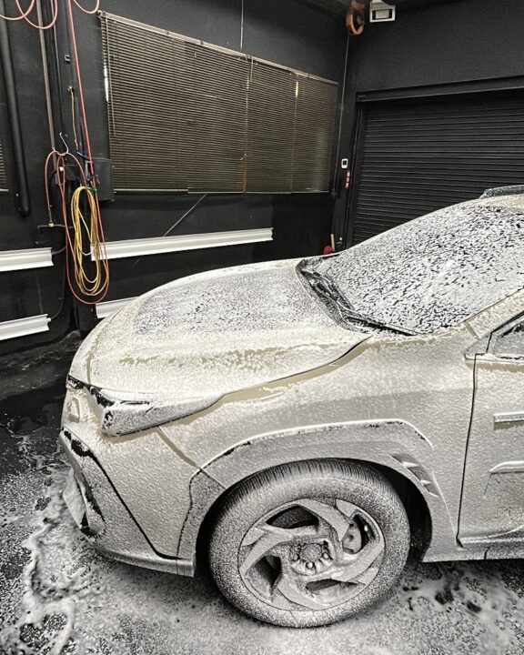 SUBARU クロストレック セラミックコーティングSystemX MAX+ホイールコーティング+サンルーフコーティング施工前鉄粉除去