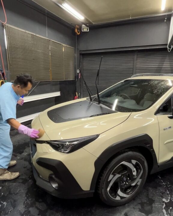 SUBARU クロストレック セラミックコーティングSystemX MAX+ホイールコーティング+サンルーフコーティング施工前鉄粉除去