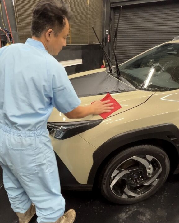 SUBARU クロストレック セラミックコーティングSystemX MAX+ホイールコーティング+サンルーフコーティング施工前鉄粉除去