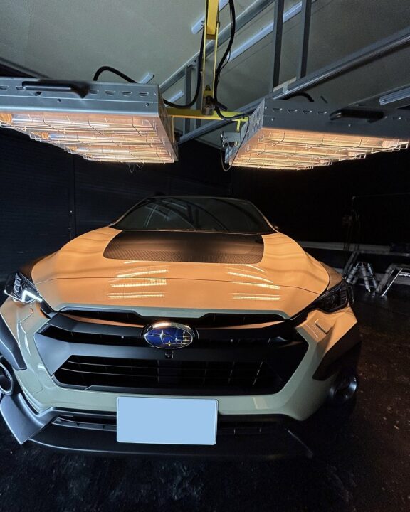 SUBARU クロストレック セラミックコーティングSystemX MAX+ホイールコーティング+サンルーフコーティング施工後近赤外線ヒーター乾燥硬化