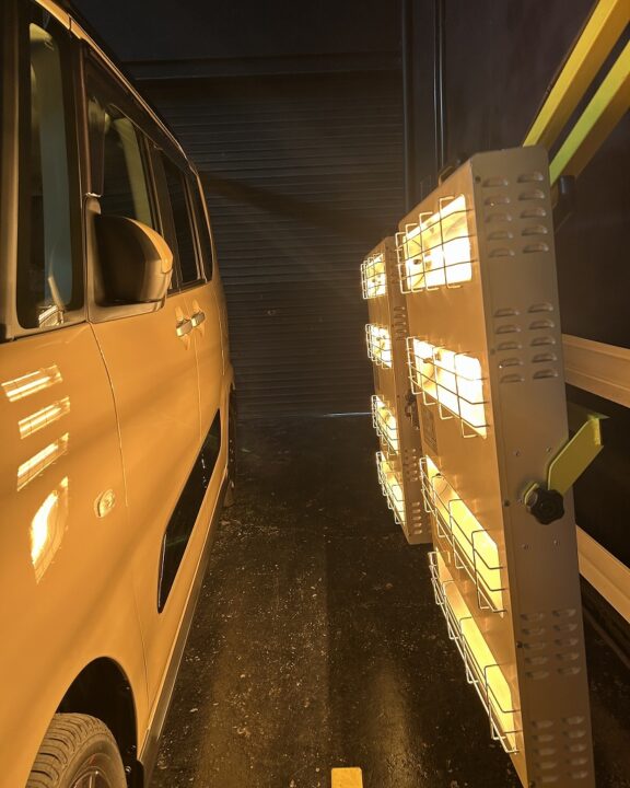DAIHATSU タントファンクロス セラミックコーティングSystemXPRO施工後近赤外線ヒーター乾燥硬化