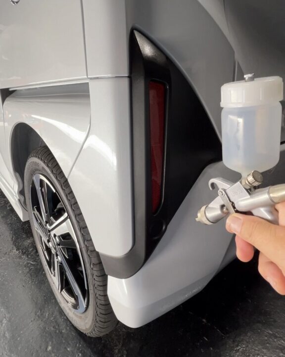 DAIHATSUムーブ　セラミックコーティングSystemXMAXG⁺素地部コーティング吹き付け施工
