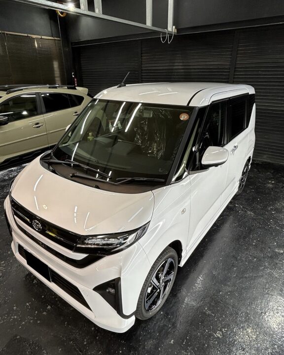 DAIHATSUムーブ　セラミックコーティングSystemXMAXG⁺とホイールコーティング施工