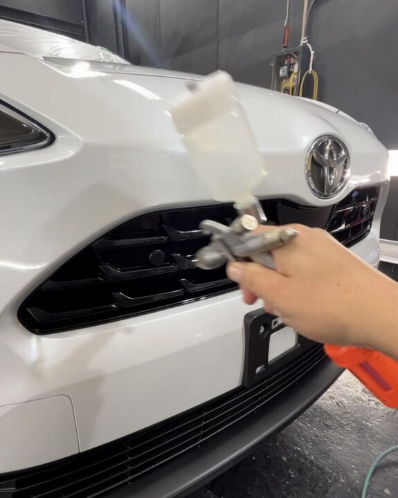 TOYOTA ヤリスクロス吹き付けコーティング施工