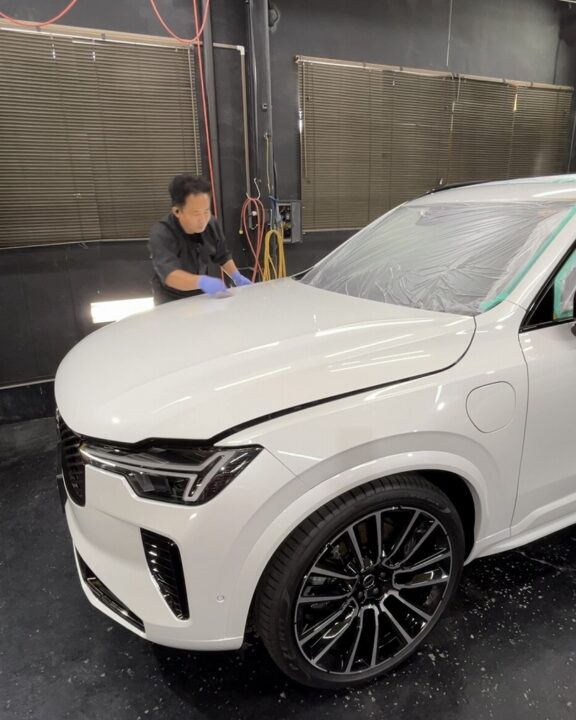 ボルボXC90 部分セラミックコーティング施工