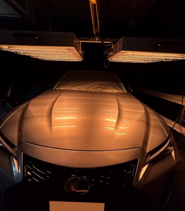 レクサスIS500セラミックコーティングSystemX PRO +ホイールコーティング施工後近赤外線ヒーター乾燥・硬化