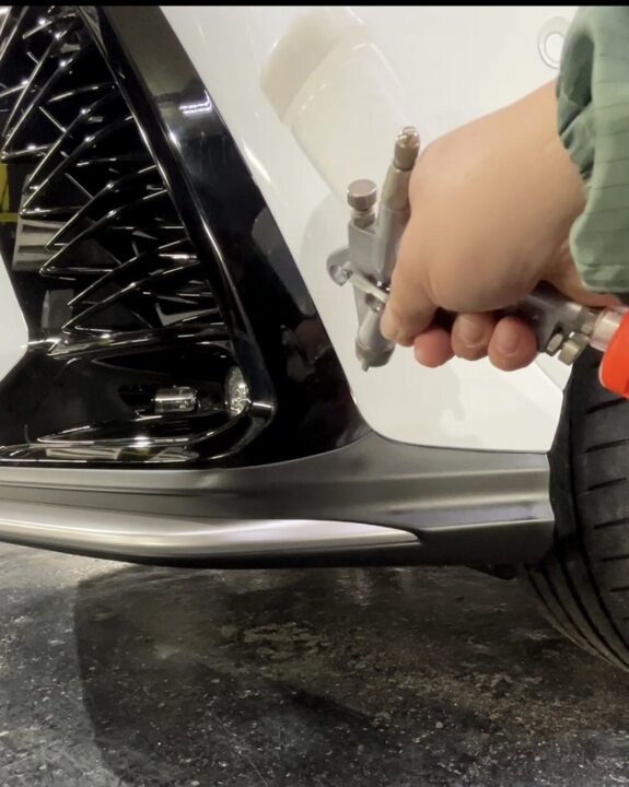 レクサスRX300 Gguardガラスコーティング素地部吹き付けコーティング