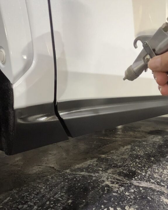 レクサスRX300 Gguardガラスコーティング素地部吹き付けコーティング