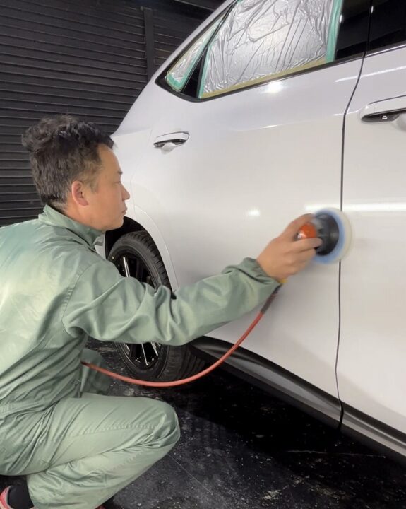 レクサスRX300 Gguardガラスコーティング3層トップコート(親水)ダブルアクション施工