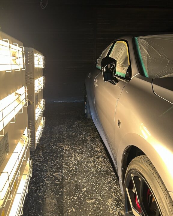 レクサスIS500セラミックコーティングSystemX PRO +ホイールコーティング施工後近赤外線ヒーター乾燥・硬化