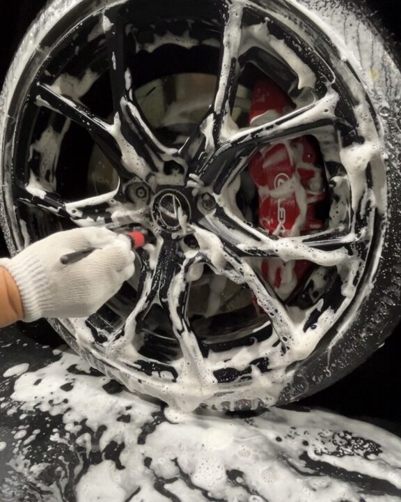 レクサスIS500セラミックコーティングSystemX PRO +ホイールコーティング施工前洗車・ホイール洗浄