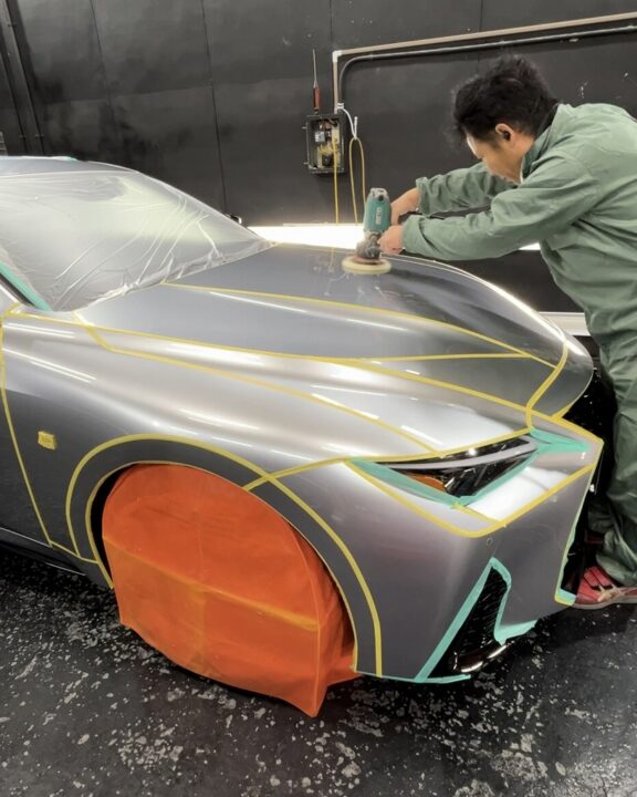 レクサスIS500セラミックコーティングSystemX PRO +ホイールコーティング施工前磨き