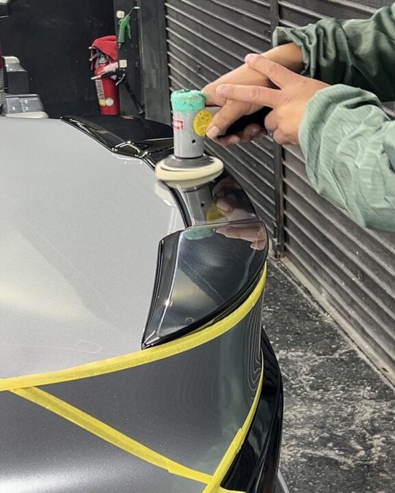 レクサスIS500セラミックコーティングSystemX PRO +ホイールコーティング施工前磨き