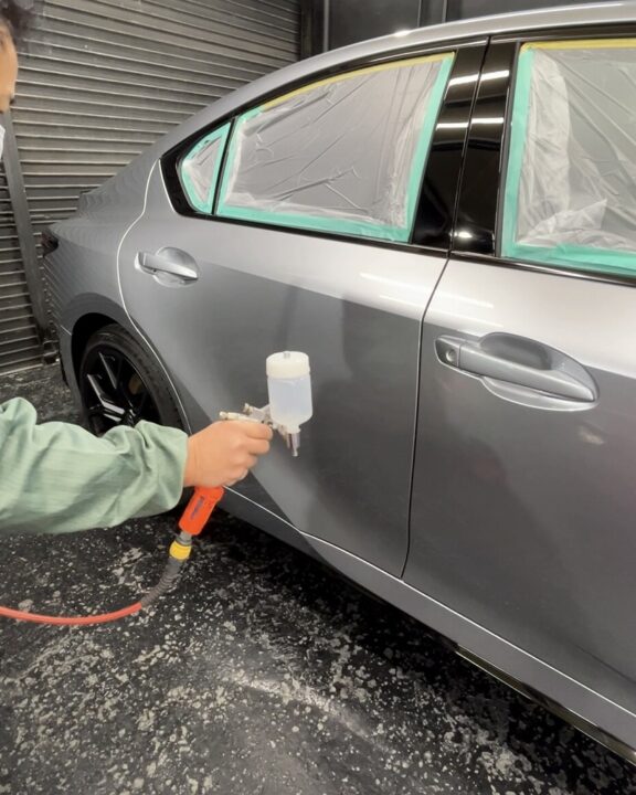 レクサスIS500セラミックコーティングSystemX PRO +ホイールコーティング・専用プライマー吹き付け施工