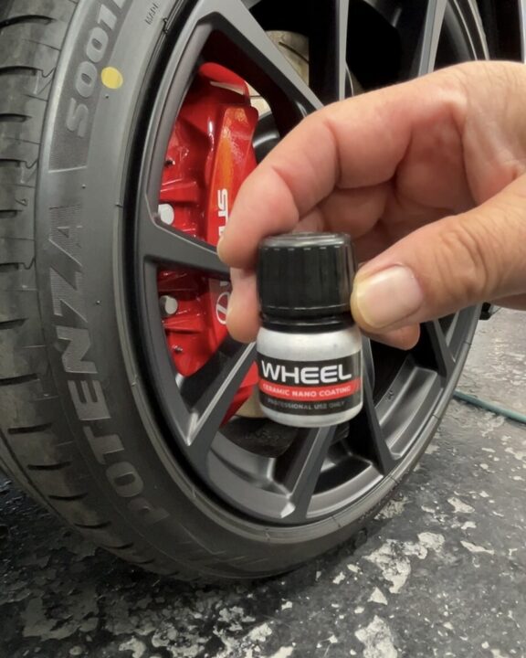 レクサスIS500セラミックコーティングSystemX ホイールコーティング吹き付け施工