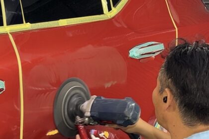 ボルボ XC40 Gguardガラスコーティング3層(親水)施工前磨きハードフィニッシュ