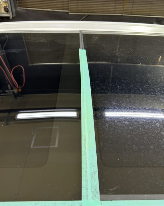 ボルボ XC40 Gguardガラスコーティング3層(親水)施工前磨きハードフィニッシュ