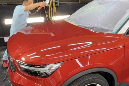 ボルボ XC40 Gguardガラスコーティング1層・2層吹き付けコーティング施工