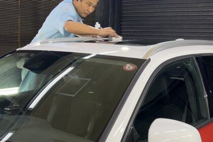 ボルボ XC40 サンルーフ撥水コーティング施工