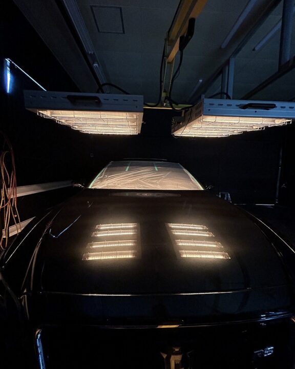 TOYOTAクラウンGguardガラスコーティング3層(親水)施工後近赤外線ヒーター乾燥硬化