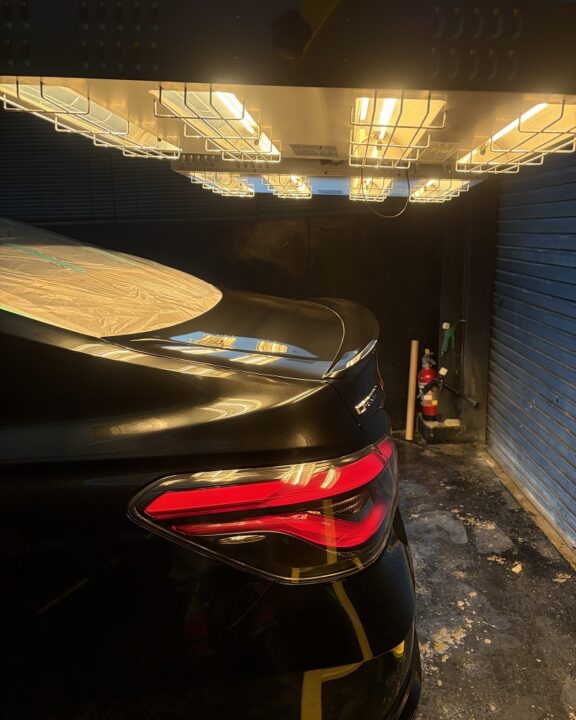 TOYOTAクラウンGguardガラスコーティング3層(親水)施工後近赤外線ヒーター乾燥硬化