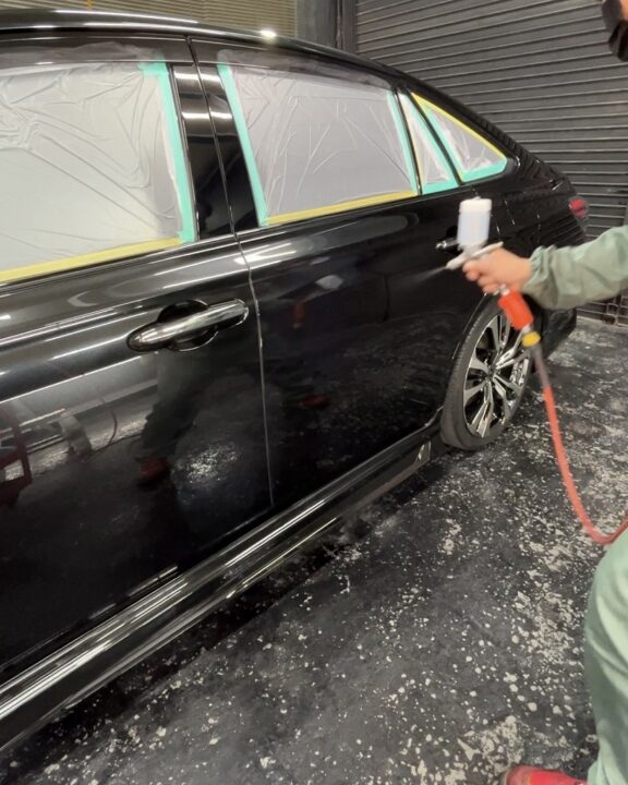 TOYOTAクラウンGguardガラスコーティング吹き付けコーティング施工