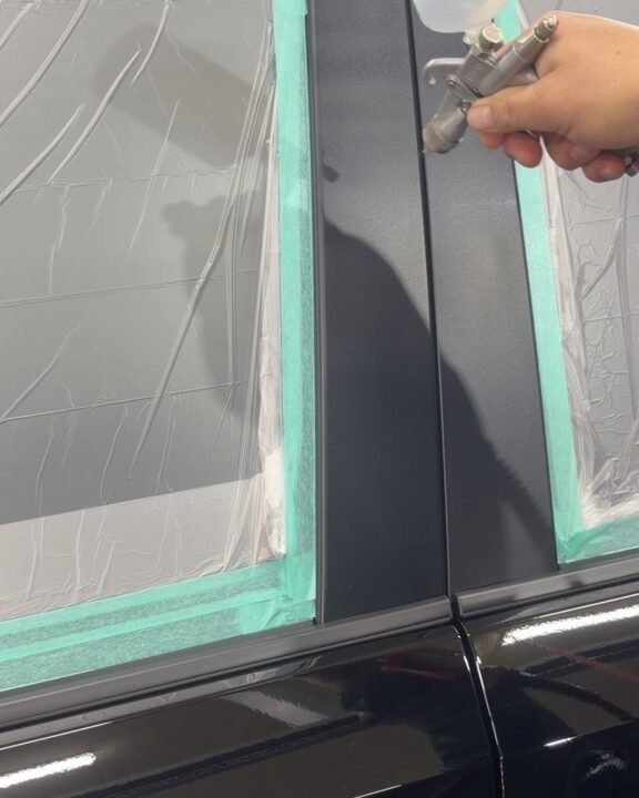 TOYOTAランドクルーザＧguardガラスコーティング素地部吹き付けコーティング施工