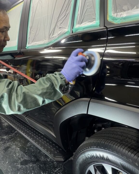 TOYOTAランドクルーザＧguardガラスコーティングトップコート（親水）ダブルアクション施工コーティング