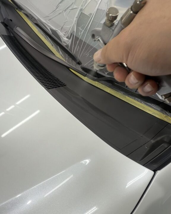 TOYOTA プリウス素地部ガラスコーティング吹き付け施工