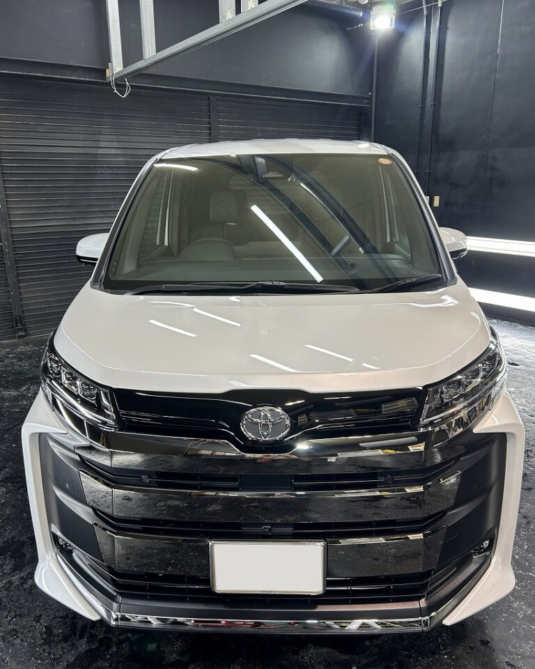 TOYOTA・ノアにセラミックコーティングSystemX PROを施工｜山口のコーティング専門店・東洋ボデー