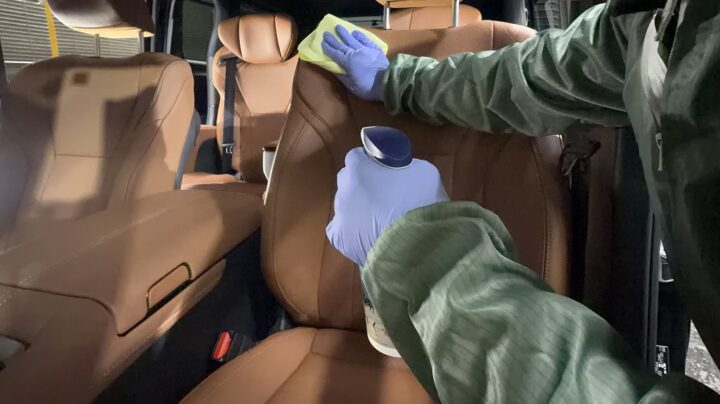 ヴェルファイア室内コーティング　クリアーガード施工