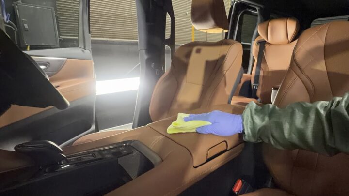 ヴェルファイア室内コーティング　クリアーガード施工